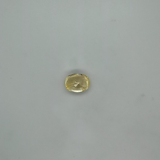 Yellow Sapphire (Pukhraj) 5.84 Ct Good quality Yellow Sapphire (Pukhraj) 5.84 Ct Good quality